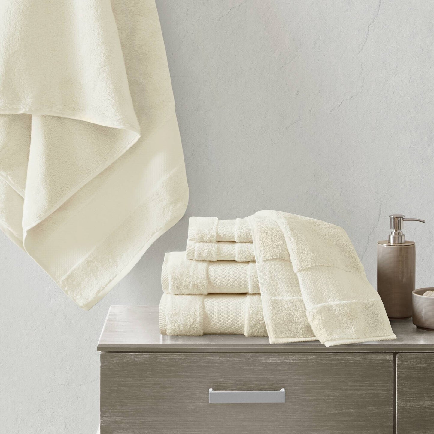 Madison Park Signature Turkish Cotton 6-piece Bath Towel Set