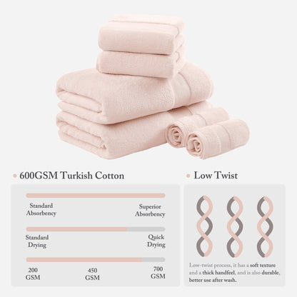 Madison Park Signature Turkish Cotton 6-piece Bath Towel Set