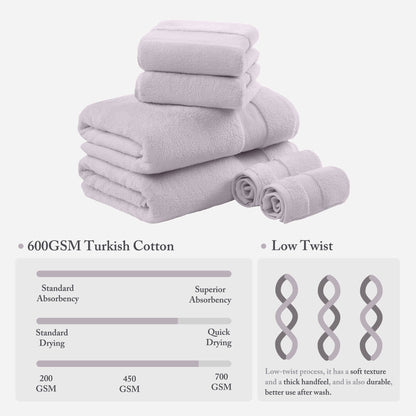 Madison Park Signature Turkish Cotton 6-piece Bath Towel Set