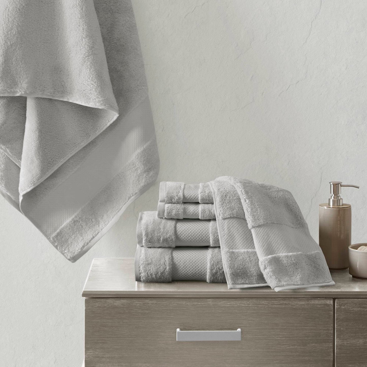 Madison Park Signature Turkish Cotton 6-piece Bath Towel Set