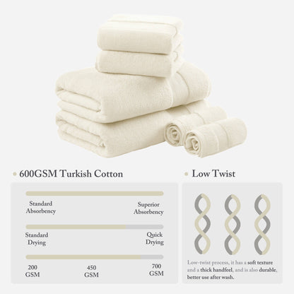 Madison Park Signature Turkish Cotton 6-piece Bath Towel Set