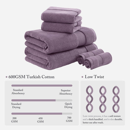Madison Park Signature Turkish Cotton 6-piece Bath Towel Set