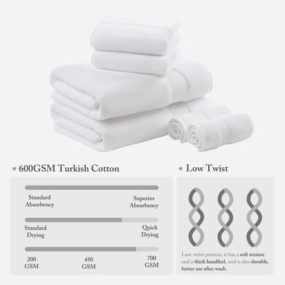 Madison Park Signature Turkish Cotton 6-piece Bath Towel Set
