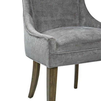 Madison Park Signature Ultra Upholstered Dining Side Chairs With Wood Legs (Set of 2) - N/A