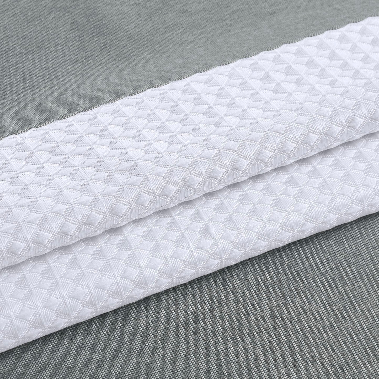 Madison Park Spa Waffle Shower Curtain with 3M Treatment