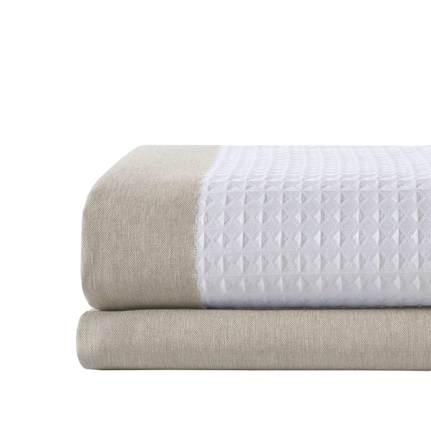 Madison Park Spa Waffle Shower Curtain with 3M Treatment