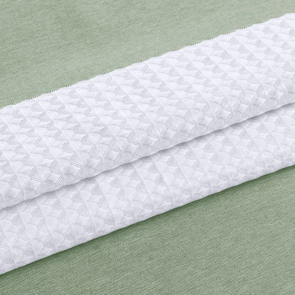 Madison Park Spa Waffle Shower Curtain with 3M Treatment