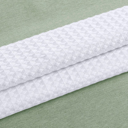 Madison Park Spa Waffle Shower Curtain with 3M Treatment