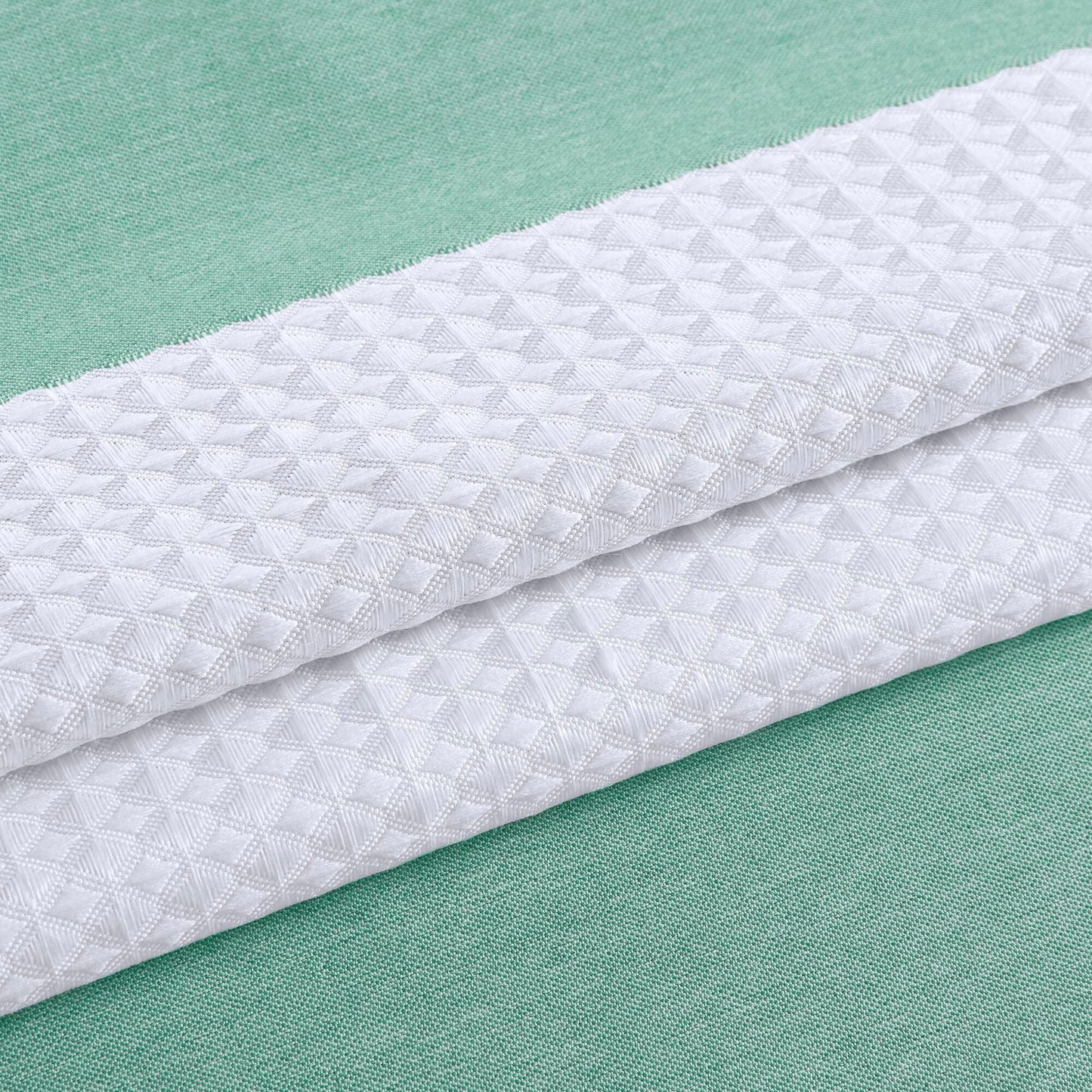 Madison Park Spa Waffle Shower Curtain with 3M Treatment