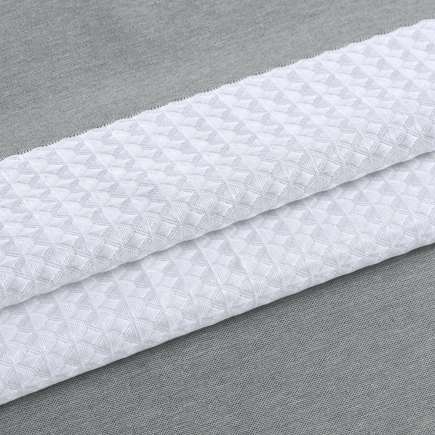 Madison Park Spa Waffle Shower Curtain with 3M Treatment