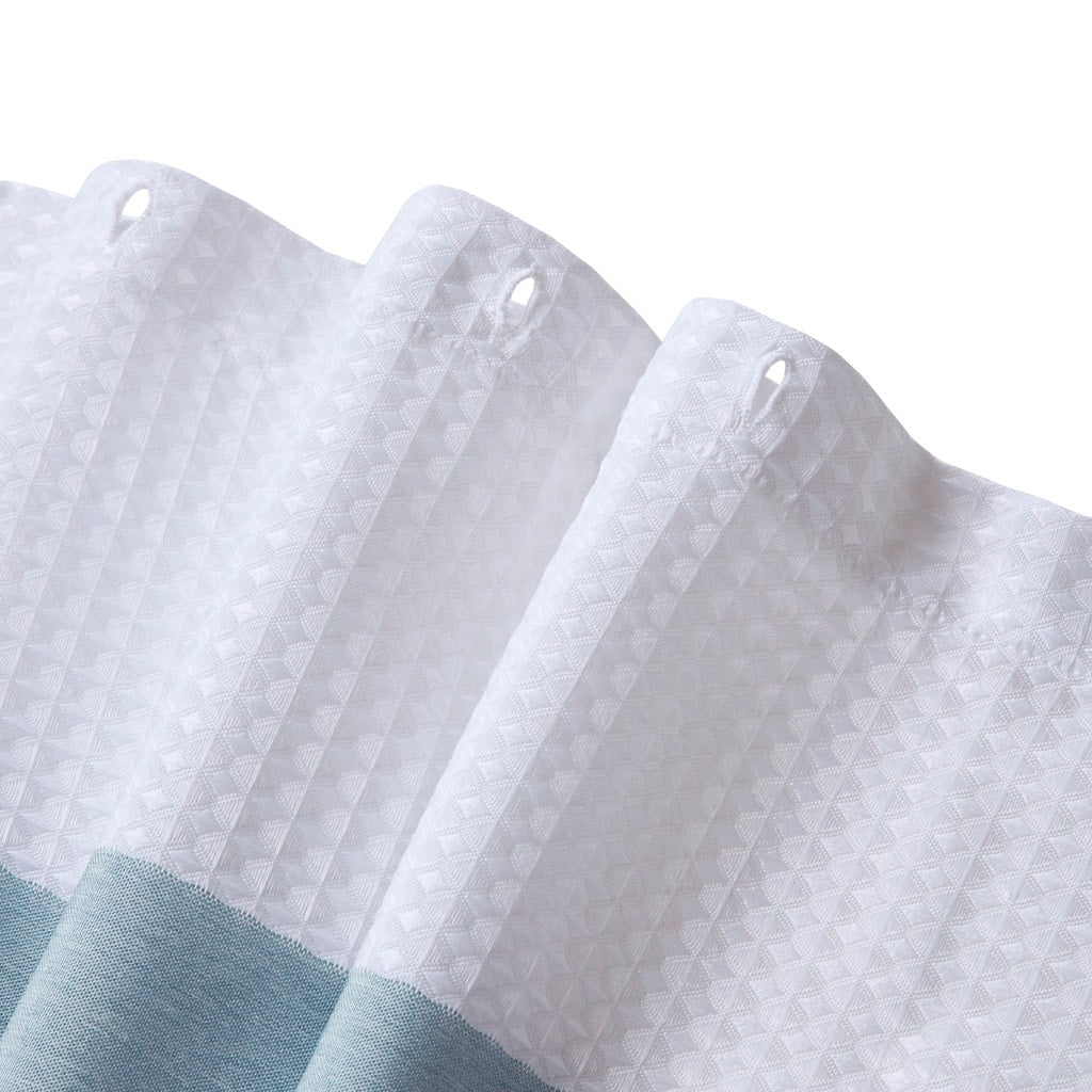 Madison Park Spa Waffle Shower Curtain with 3M Treatment