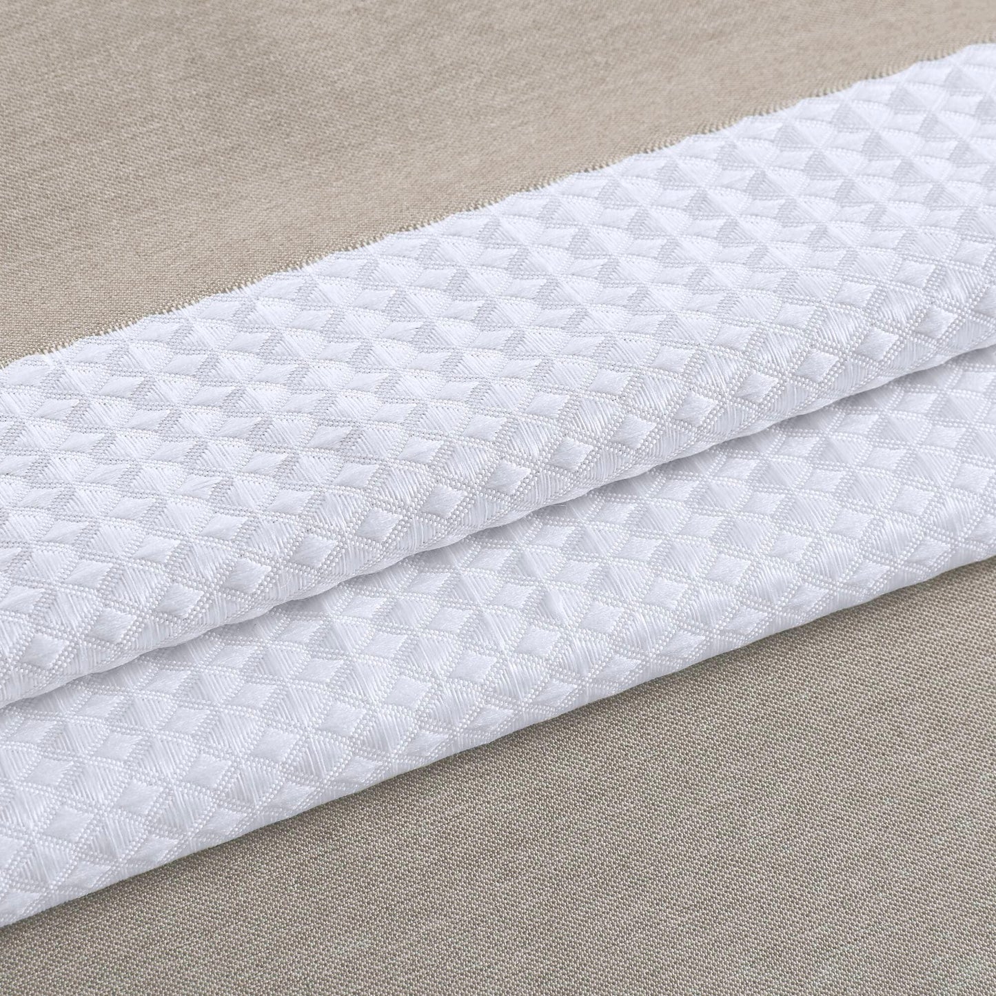 Madison Park Spa Waffle Shower Curtain with 3M Treatment