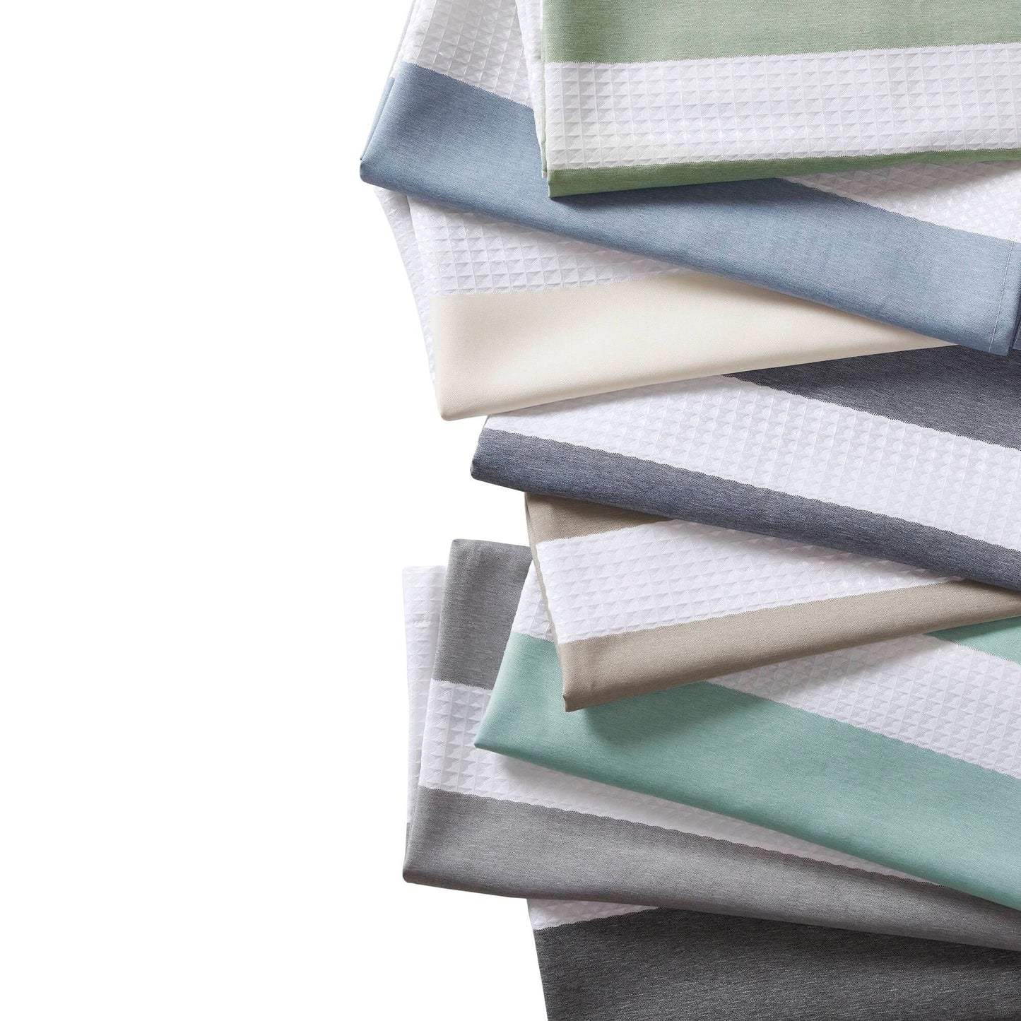 Madison Park Spa Waffle Shower Curtain with 3M Treatment