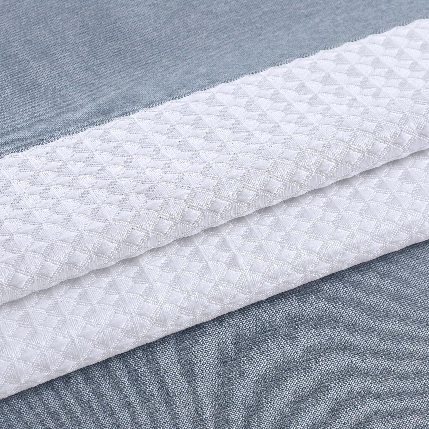 Madison Park Spa Waffle Shower Curtain with 3M Treatment