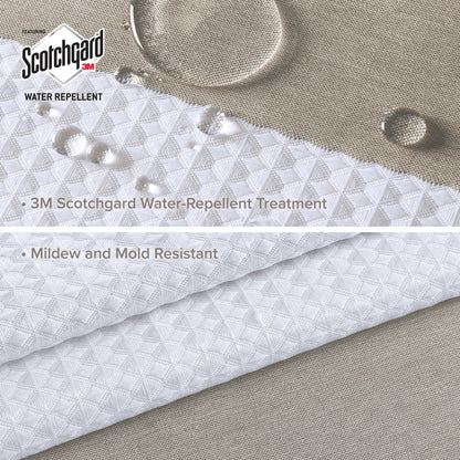 Madison Park Spa Waffle Shower Curtain with 3M Treatment