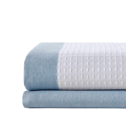 Madison Park Spa Waffle Shower Curtain with 3M Treatment