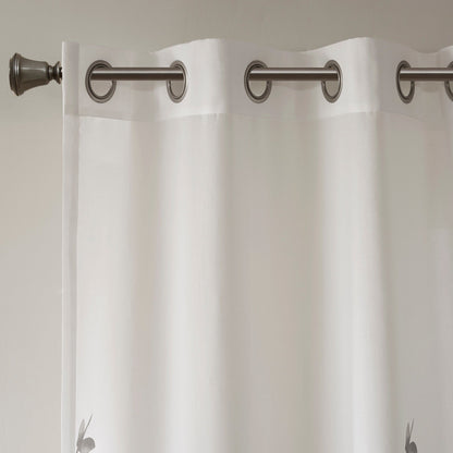 Madison Park Vera Burnout Printed Curtain Panel Single