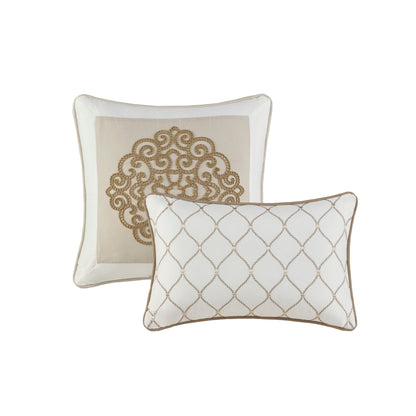 Madison Park Vera 8 Piece Embroidered Microfiber Comforter Set