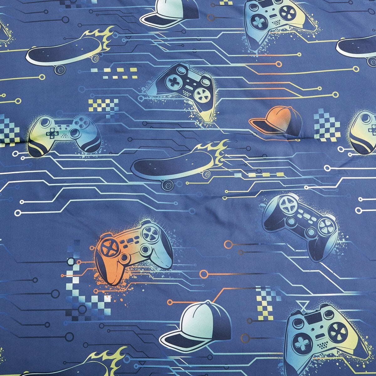 MarCielo Kids Girls Boys Comforter Set Game Boy