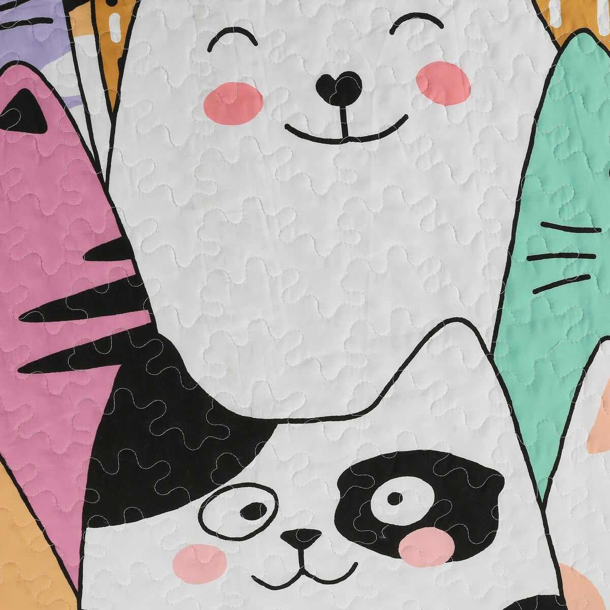 MarCielo Kids Quilt Bedspread Set Cat WX202