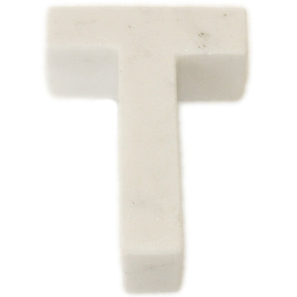 Marble Helvetica Letter White