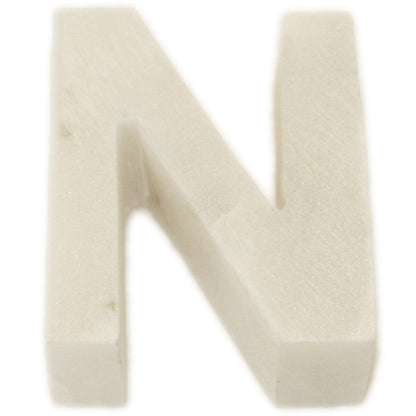 Marble Helvetica Letter White