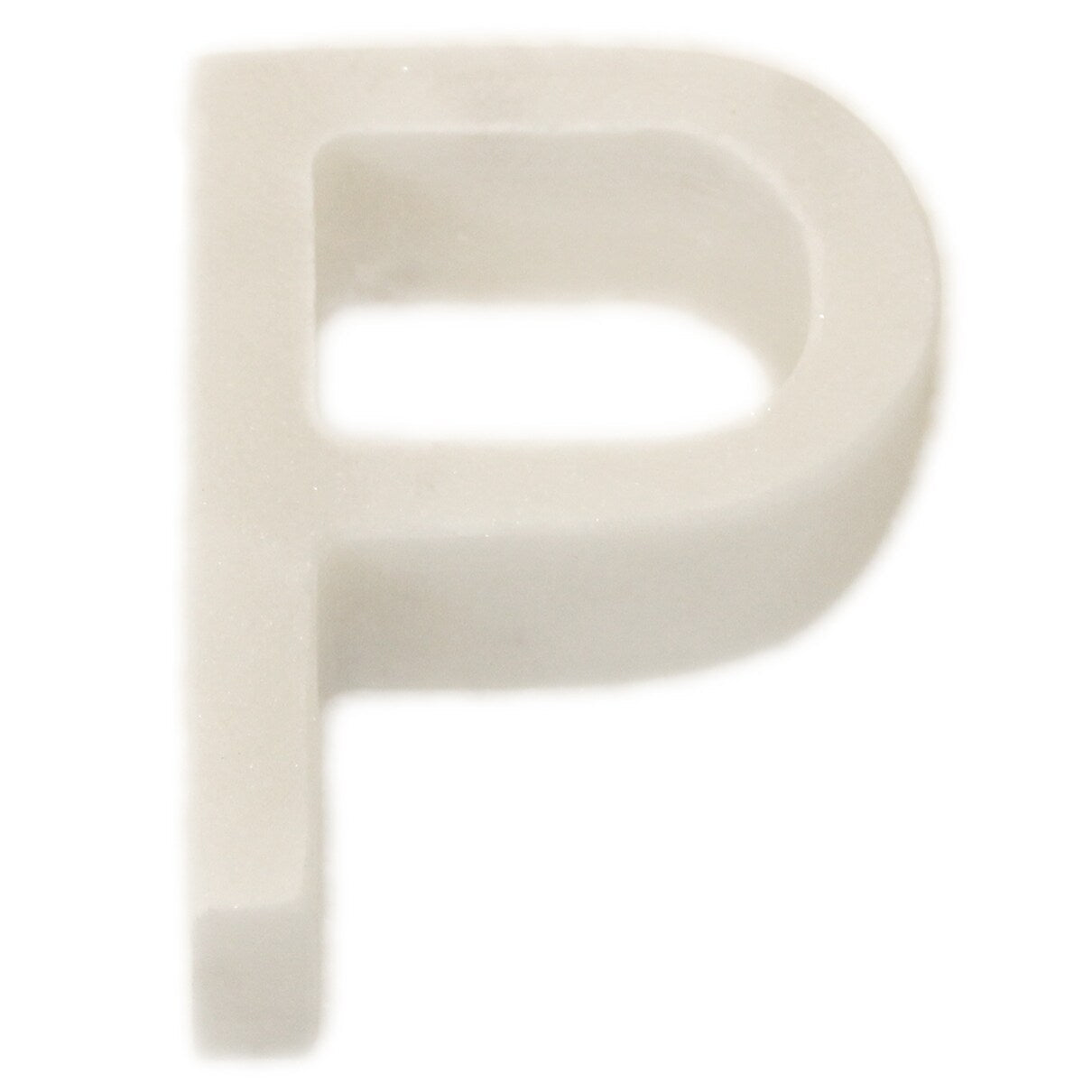 Marble Helvetica Letter White