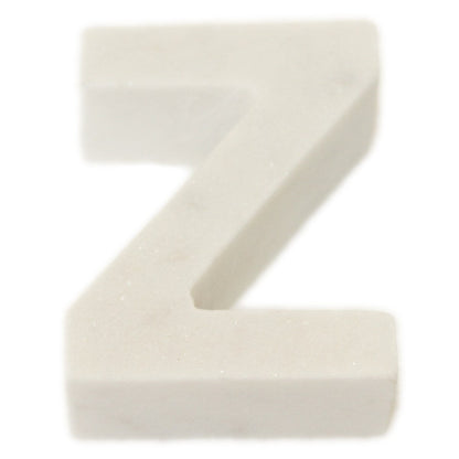 Marble Helvetica Letter White