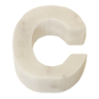 Marble Helvetica Letter White