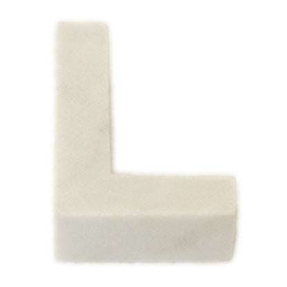 Marble Helvetica Letter White