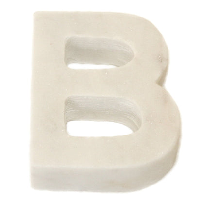 Marble Helvetica Letter White