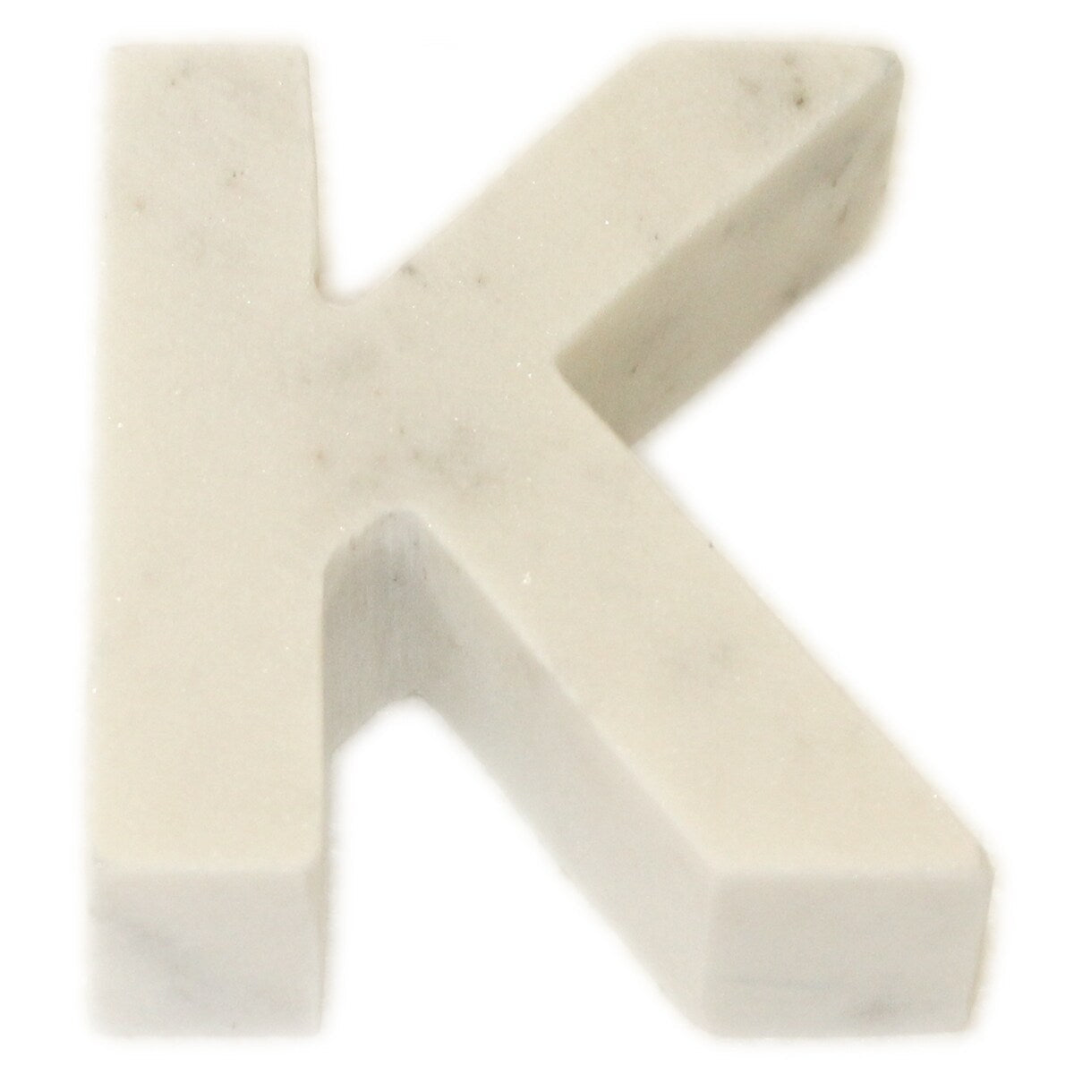 Marble Helvetica Letter White