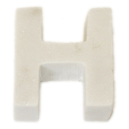 Marble Helvetica Letter White