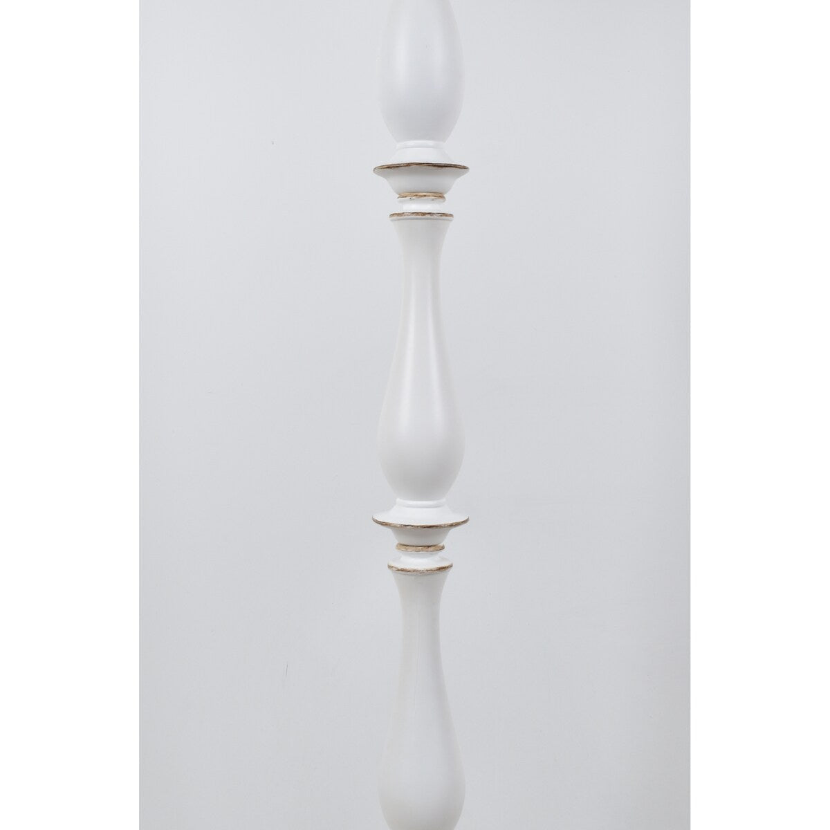 Maribelle 65H Distressed White Resin Multi Stripe Floor Lamp - 65H x 17Rnd