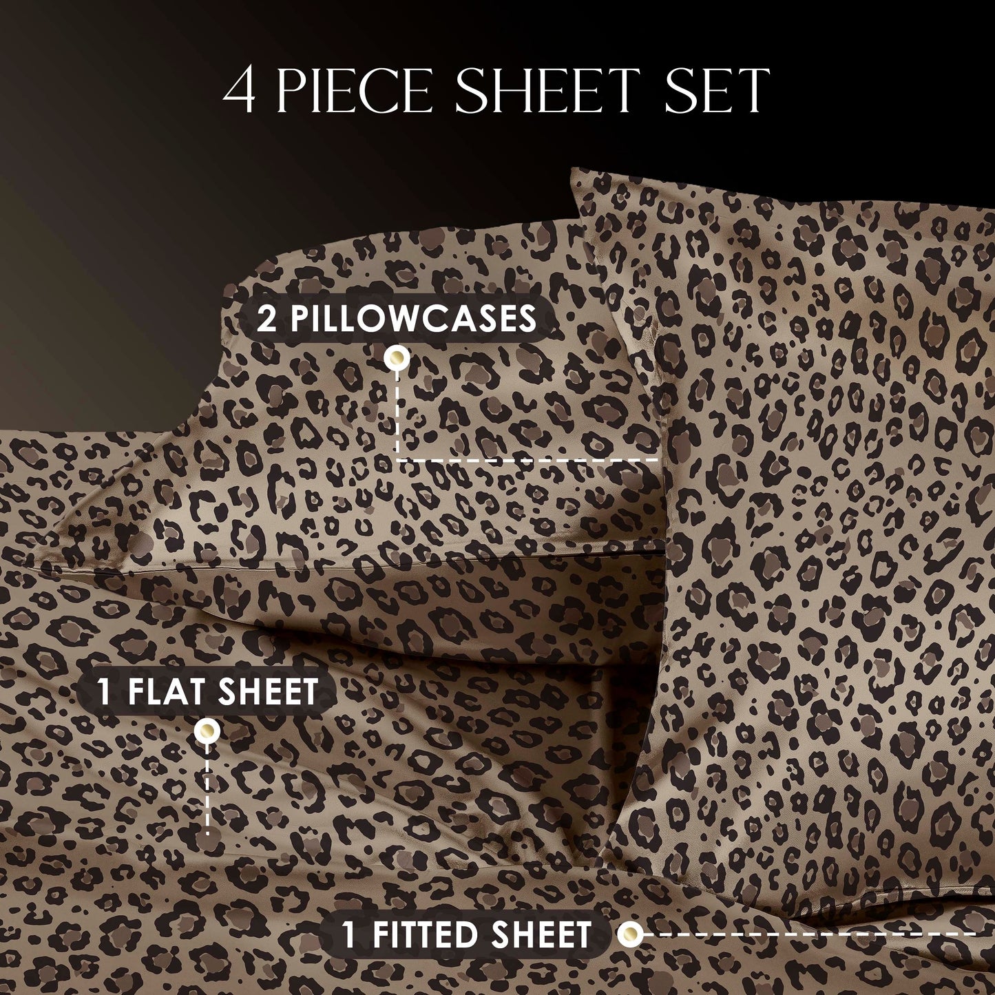 Martex Elegance Satin Silk Soft & Breathable For Hair & Skin Sheet Set