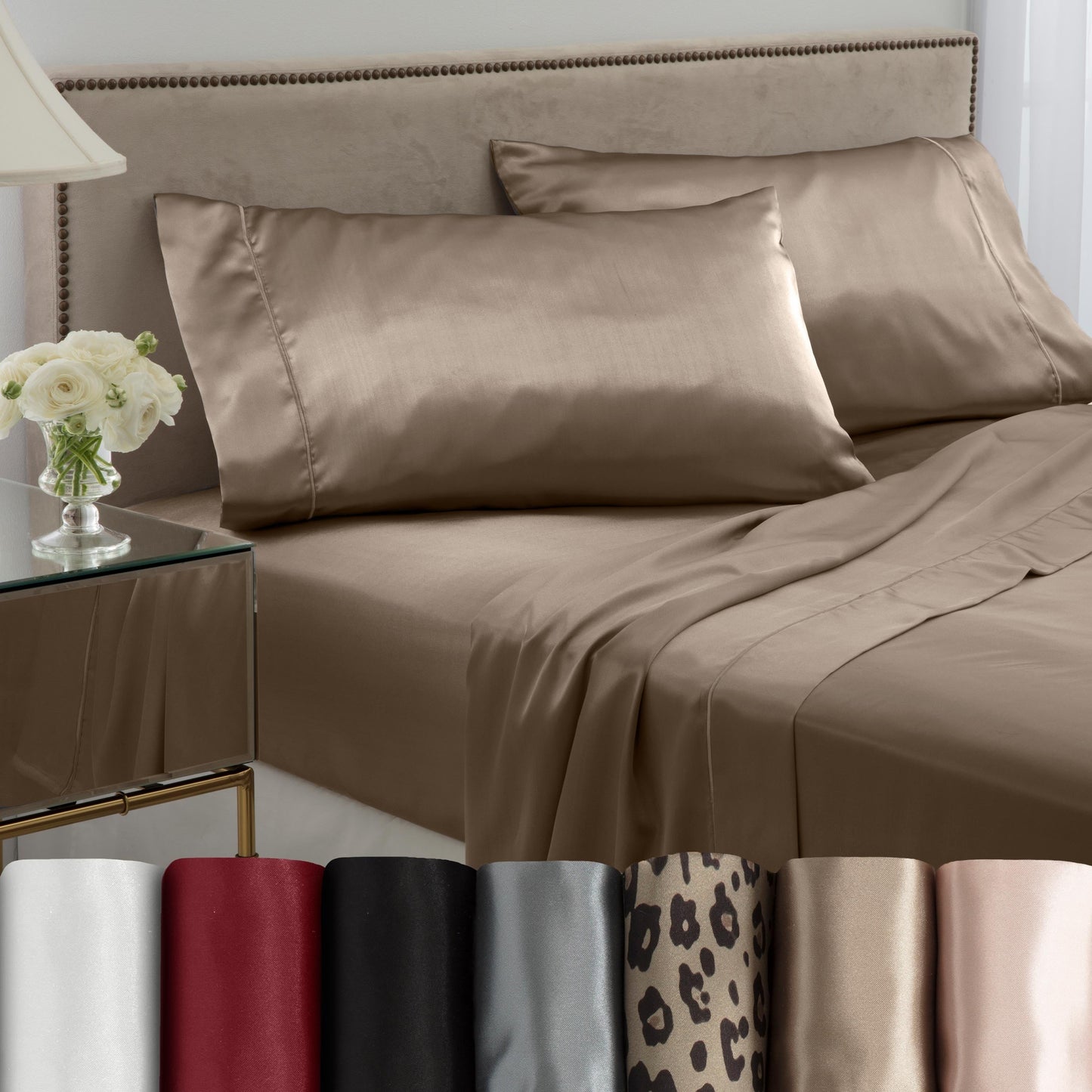 Martex Elegance Satin Silk Soft & Breathable For Hair & Skin Sheet Set