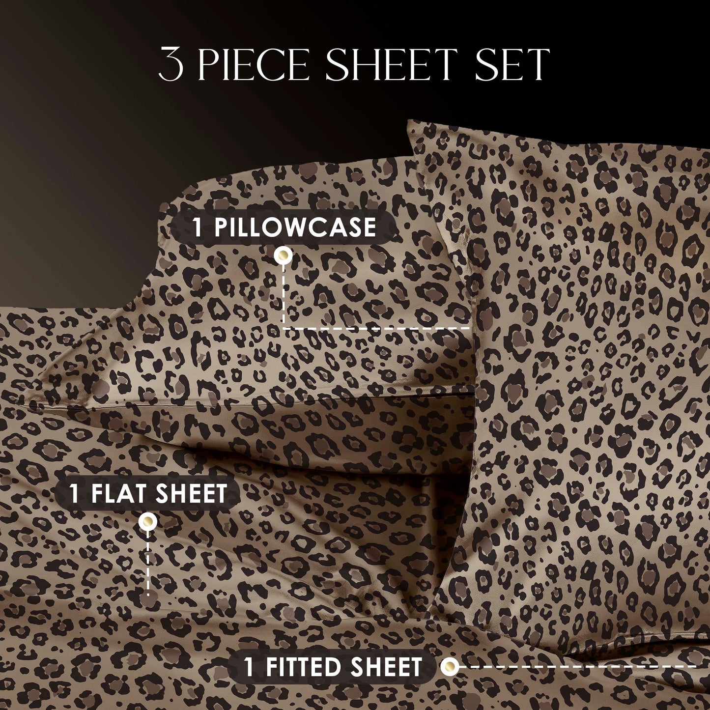 Martex Elegance Satin Silk Soft & Breathable For Hair & Skin Sheet Set