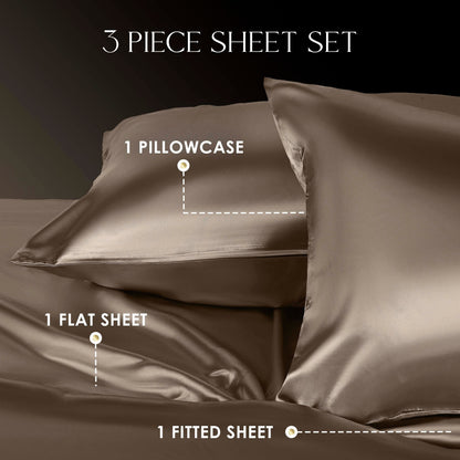 Martex Elegance Satin Silk Soft & Breathable For Hair & Skin Sheet Set
