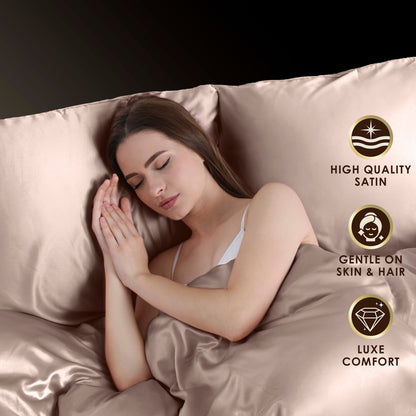 Martex Elegance Satin Silk Soft & Breathable For Hair & Skin Sheet Set