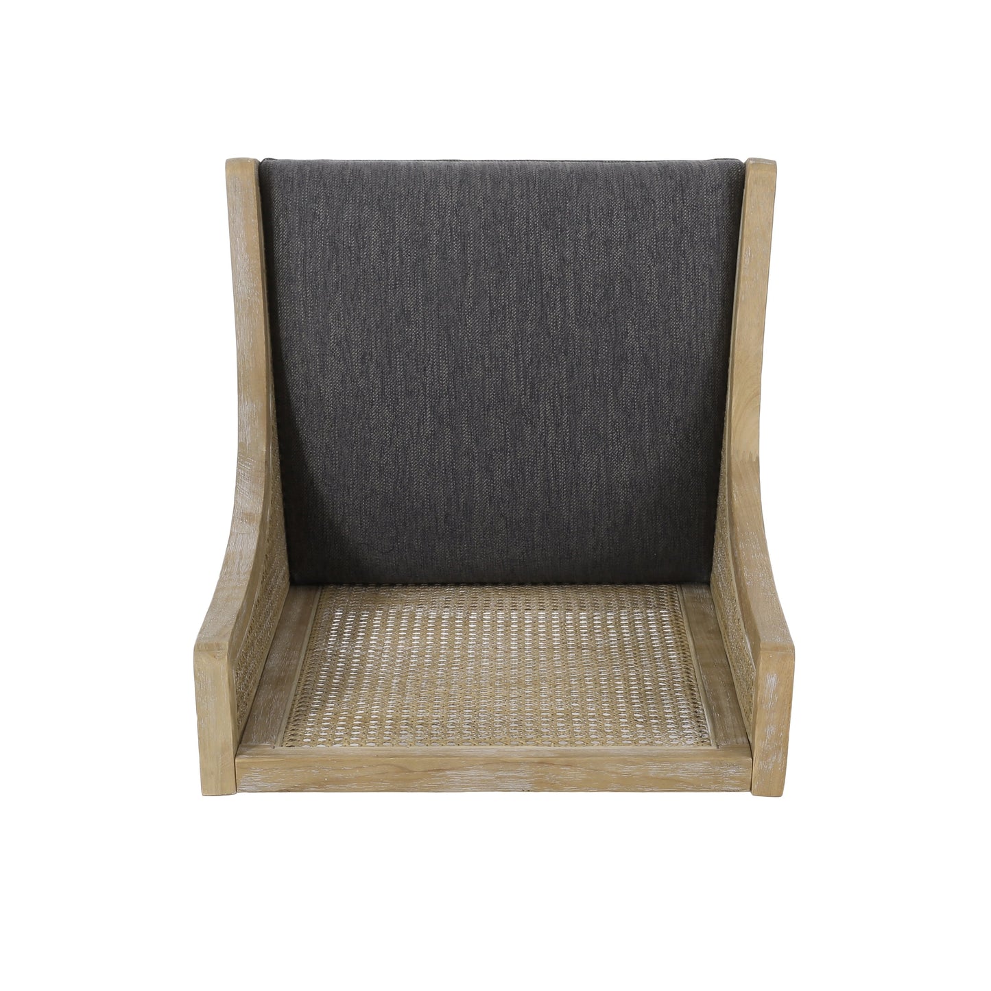 Maurers Cane and Wood Upholstered Dining Chairs (Set of 2) by Christopher Knight Home