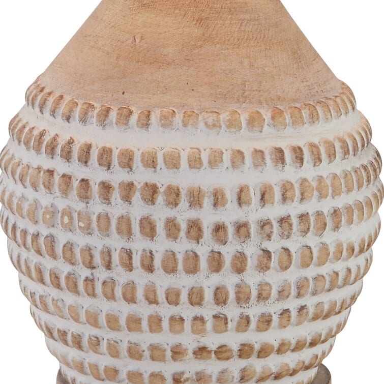 Maxax 24.75 Brown Table Lamp Set with USB (Set of 2)