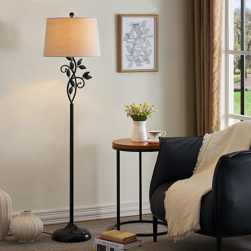 59 Traditional leaves Floor Lamp