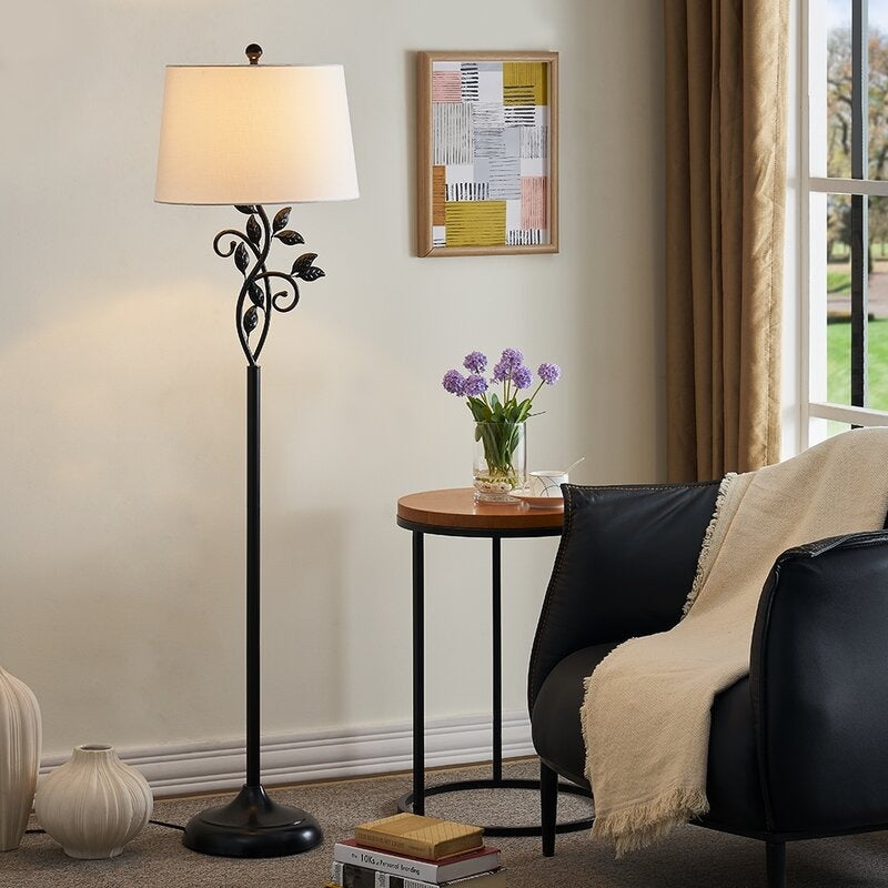 59 Traditional leaves Floor Lamp