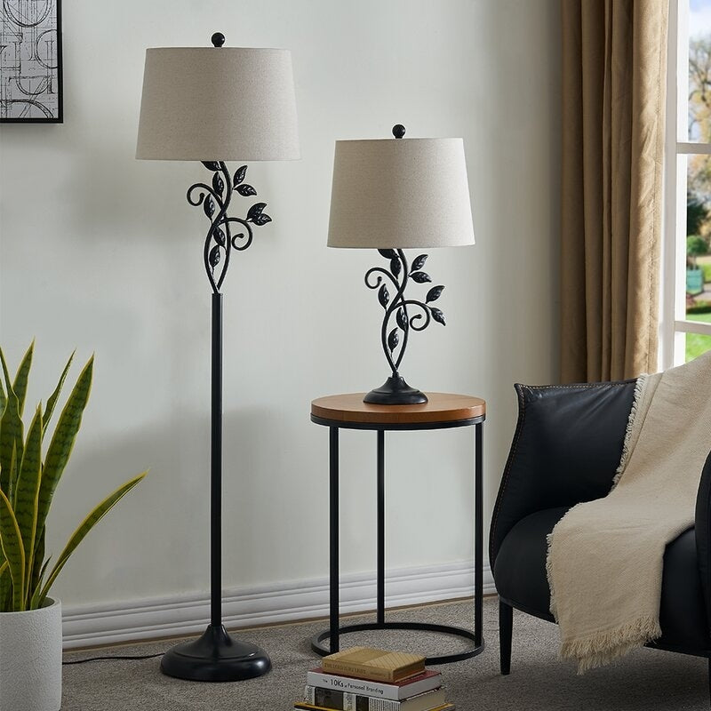 59 Traditional leaves Floor Lamp
