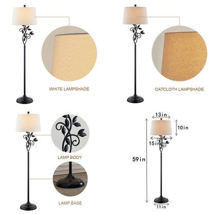 59 Traditional leaves Floor Lamp