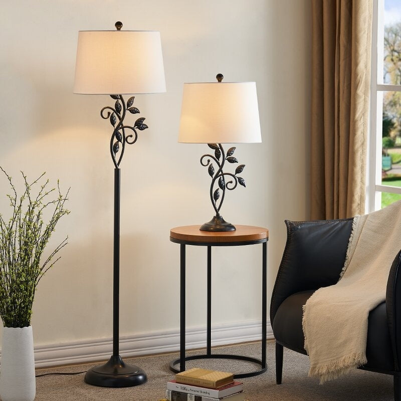 59 Traditional leaves Floor Lamp