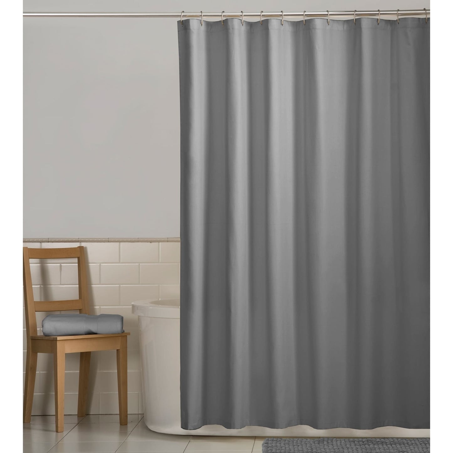 Maytex Water Repellent Fabric Shower Curtain or Liner