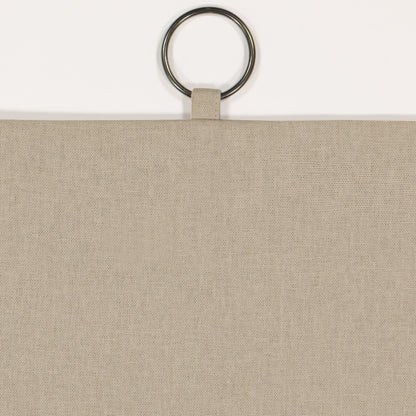 Mercantile Drop Cloth Light Filtering Ring Top Tab Farmhouse Curtain Panel with Valance