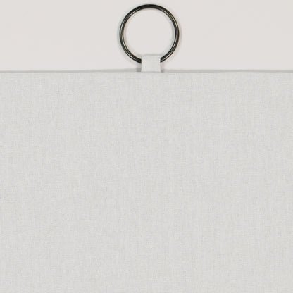 Mercantile Drop Cloth Light Filtering Ring Top Tab Farmhouse Curtain Panel with Valance