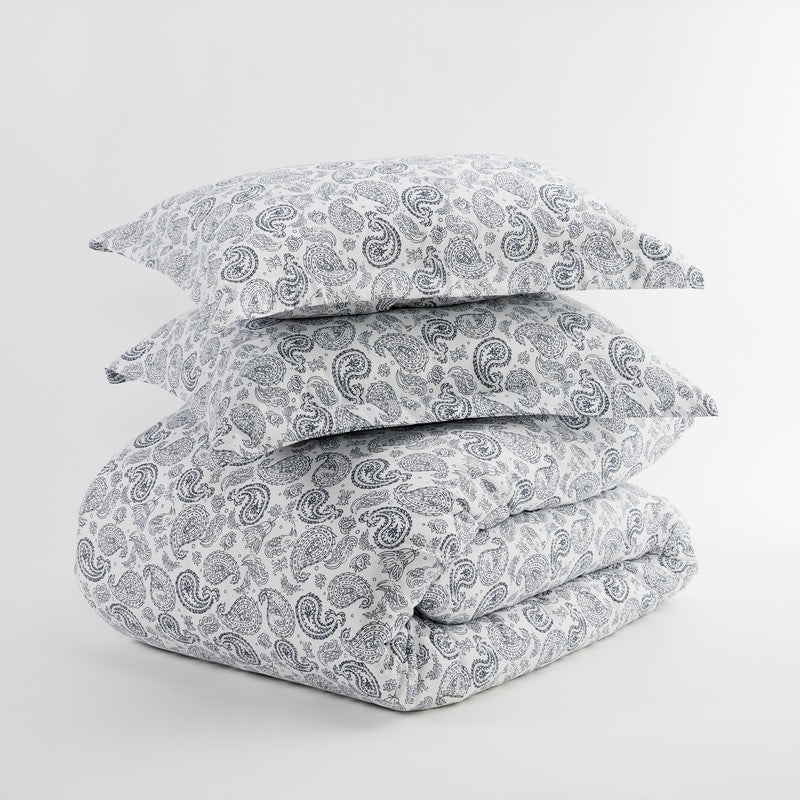 Simply Soft Oversized 3-piece Paisley Print Duvet Cover Set